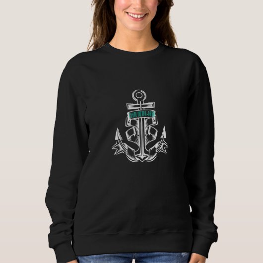 Notre Dame Beach France - Anchor Sweatshirt (Vorderseite)