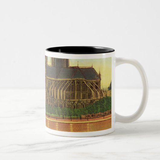 Notre-Dame c.1933 Zweifarbige Tasse (Rechts)