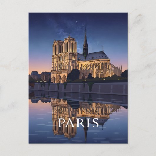Notre Dame Cathedra Paris Frankreich Postkarte (Vorderseite)