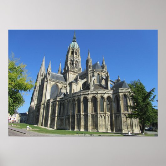 Notre Dame Cathedral, Bayeux, Frankreich Poster (Vorne)