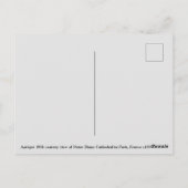 Notre Dame Cathedral c1890, Vintager französischer Postkarte (Rückseite)