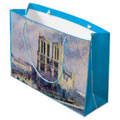 Notre Dame Cathedral Große Geschenktüte (Rückseite Schrägansicht)