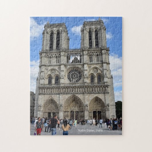 Notre Dame Cathedral, Paris, France Puzzle (Vertikal)
