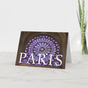 Notre Dame Cathedral Paris, Frankreich Geburts Karte