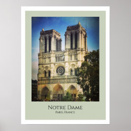 Notre Dame Cathedral, Paris, Frankreich Poster