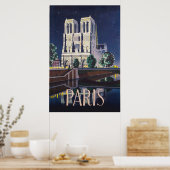 Notre Dame Cathedral Paris Frankreich Poster (Küche)
