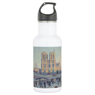 Notre Dame Cathedral Paris - Klassische Malerei Edelstahlflasche