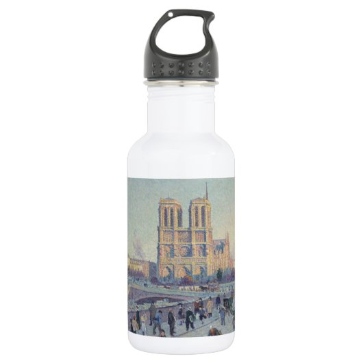 Notre Dame Cathedral Paris - Klassische Malerei Edelstahlflasche (Vorderseite)