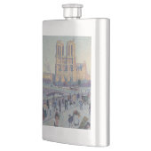 Notre Dame Cathedral Paris - Klassische Malerei Flachmann (Links)