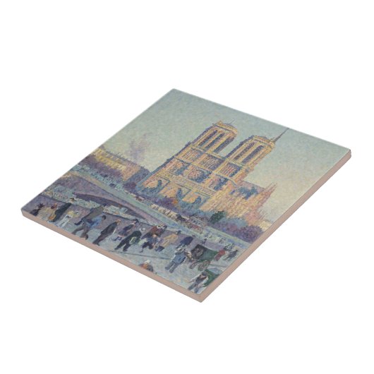 Notre Dame Cathedral Paris - Klassische Malerei Fliese (Seite)