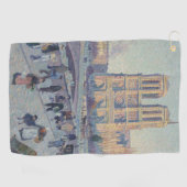 Notre Dame Cathedral Paris - Klassische Malerei Golfhandtuch (Horizontal)