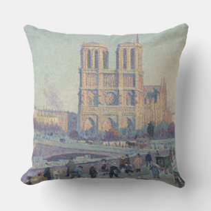 Notre Dame Cathedral Paris - Klassische Malerei Kissen