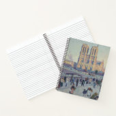 Notre Dame Cathedral Paris - Klassische Malerei Notizblock (Innenseite)