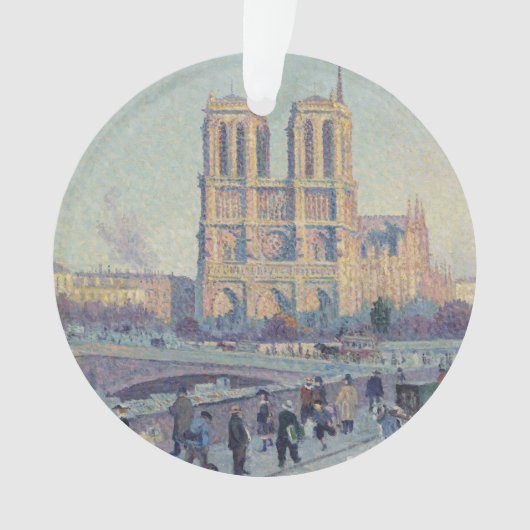 Notre Dame Cathedral Paris - Klassische Malerei Ornament (Vorderseite)