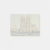 Notre Dame Cathedral Paris - Klassische Malerei Post-it Klebezettel (Vorderseite)