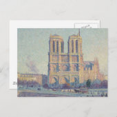 Notre Dame Cathedral Paris - Klassische Malerei Postkarte (Vorne/Hinten)