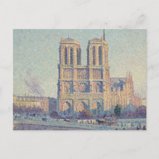 Notre Dame Cathedral Paris - Klassische Malerei Postkarte (Vorderseite)