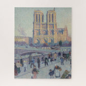 Notre Dame Cathedral Paris - Klassische Malerei Puzzle (Vertikal)