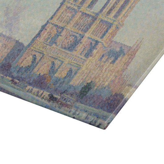 Notre Dame Cathedral Paris - Klassische Malerei Schneidebrett (Ecke)