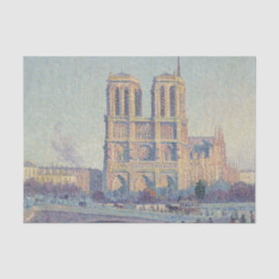 Notre Dame Cathedral Paris - Klassische Malerei Seidenpapier