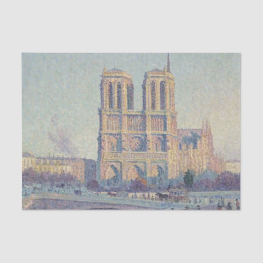 Notre Dame Cathedral Paris - Klassische Malerei Seidenpapier (Vorderseite)
