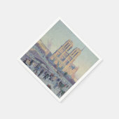 Notre Dame Cathedral Paris - Klassische Malerei Serviette (Ecke)