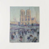Notre Dame Cathedral Paris - Klassische Malerei Wandteppich (Vorderseite)