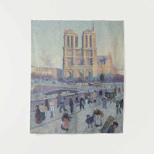 Notre Dame Cathedral Paris - Klassische Malerei Wandteppich (Vorderseite)