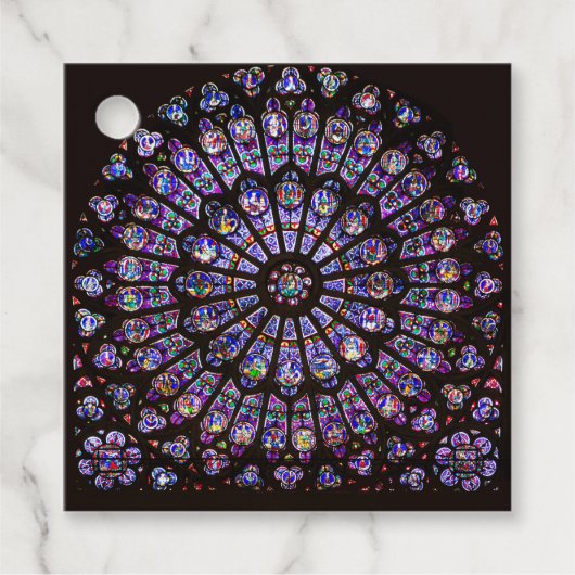 Notre Dame Cathedral Paris Rose Window Geschenkanhänger (Vorderseite)
