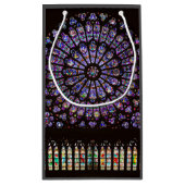 Notre Dame Cathedral Paris Rose Window Kleine Geschenktüte (Rückseite)