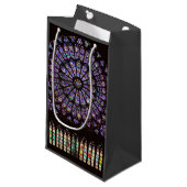 Notre Dame Cathedral Paris Rose Window Kleine Geschenktüte (Vorderseite Schrägansicht)