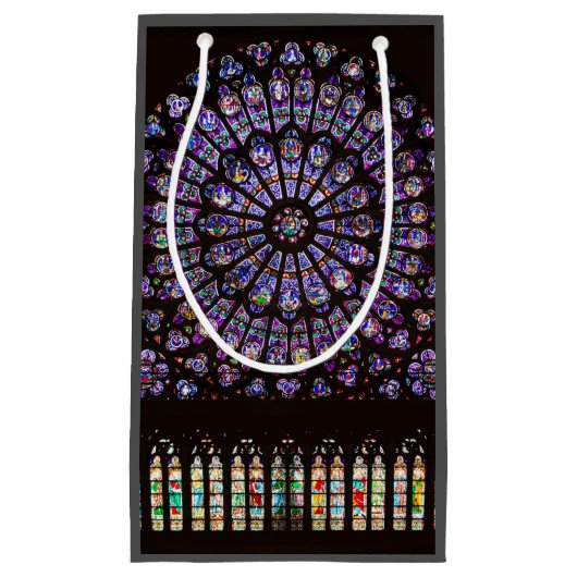 Notre Dame Cathedral Paris Rose Window Kleine Geschenktüte (Vorderseite)