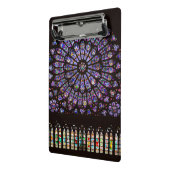 Notre Dame Cathedral Paris Rose Window Mini Klemmbrett (Gewinkelt2)