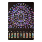 Notre Dame Cathedral Paris Rose Window Mini Klemmbrett (Rückseite)