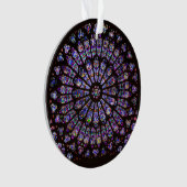 Notre Dame Cathedral Paris Rose Window Ornament (Vorderseite)