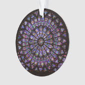 Notre Dame Cathedral Paris Rose Window Ornament (Vorderseite)