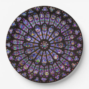 Notre Dame Cathedral Paris Rose Window Pappteller
