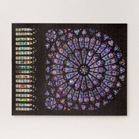 Notre Dame Cathedral Paris Rose Window Puzzle (Horizontal)