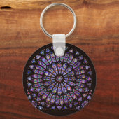 Notre Dame Cathedral Paris Rose Window Schlüsselanhänger (Vorderseite)