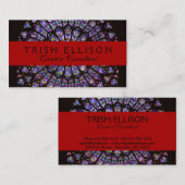 Notre Dame Cathedral Paris Rose Window Visitenkarte (Vorne/Hinten)