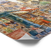 Notre Dame Cathedral Pariser Szene Kunst Poster (Ecke)