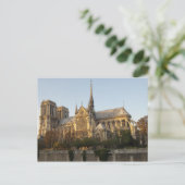 Notre Dame Cathedral Spier, Paris Frankreich Postkarte (Stehend Vorderseite)
