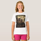 Notre Dame Cathedral Spier, Paris Frankreich T-Shirt (Vorne ganz)
