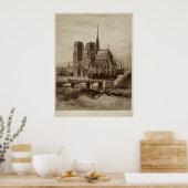 Notre-Dame - Cathédrale - Kathedrale Paris Poster (Küche)
