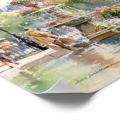 Notre Dame Catherdral Paris Kunst, Dichtung und Mu Poster (Ecke)