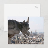 Notre Dame Chimera Postcard Postkarte (Vorne/Hinten)