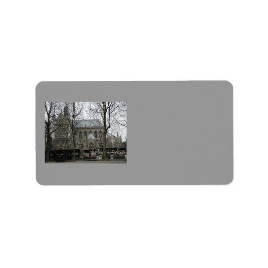 Notre Dame Church Address Label Adressaufkleber (Vorne)