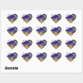 Notre Dame Classic Heart Stickers (Blatt)