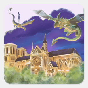 Notre Dame Classic Square Stickers