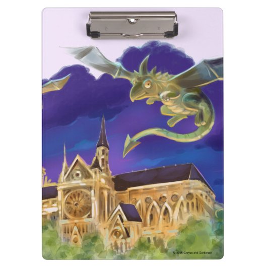 Notre Dame Clipboard Klemmbrett (Vorderseite)
